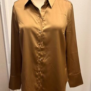 Banana Republic Factory Brown Button Down Shirt